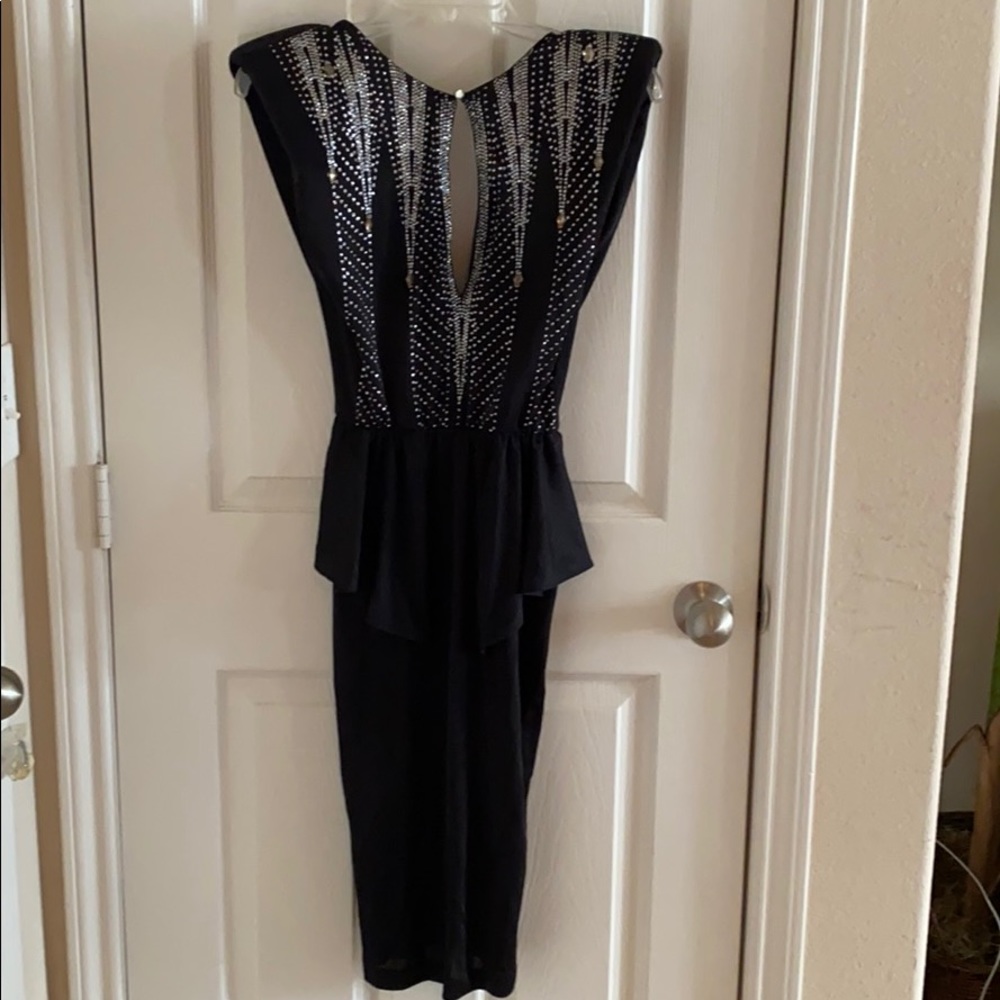 Vintage Peplum Diamond Dress #78
